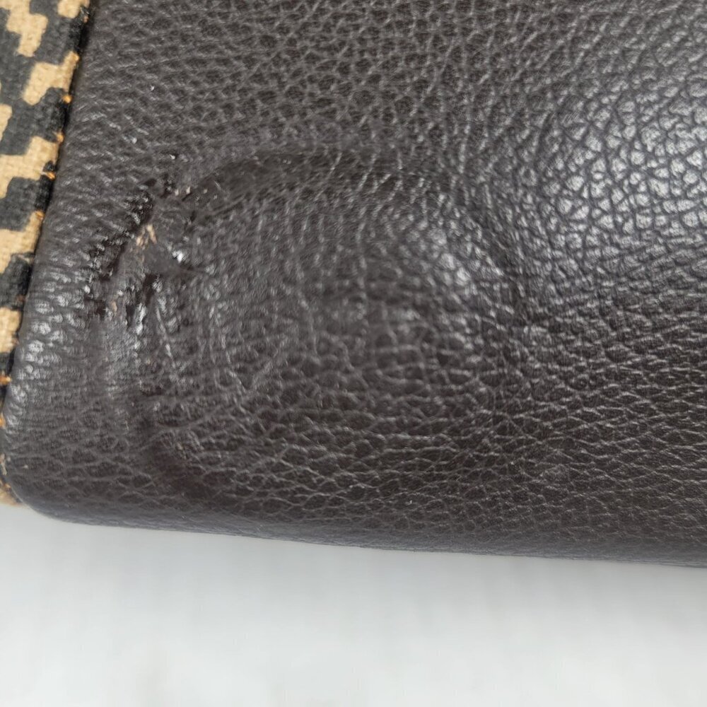 Vaan & Co. Women Milano Upcycled Genuine Leather Herringbone Tote - Picture 11 of 15